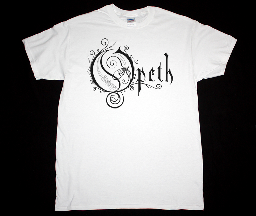 OPETH LOGO NEW WHITE T-SHIRT