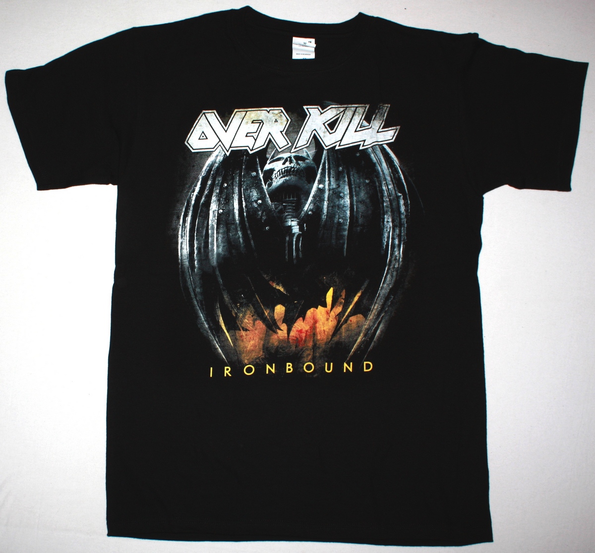 OVERKILL IRONBOUND 2010 NEW BLACK T-SHIRT