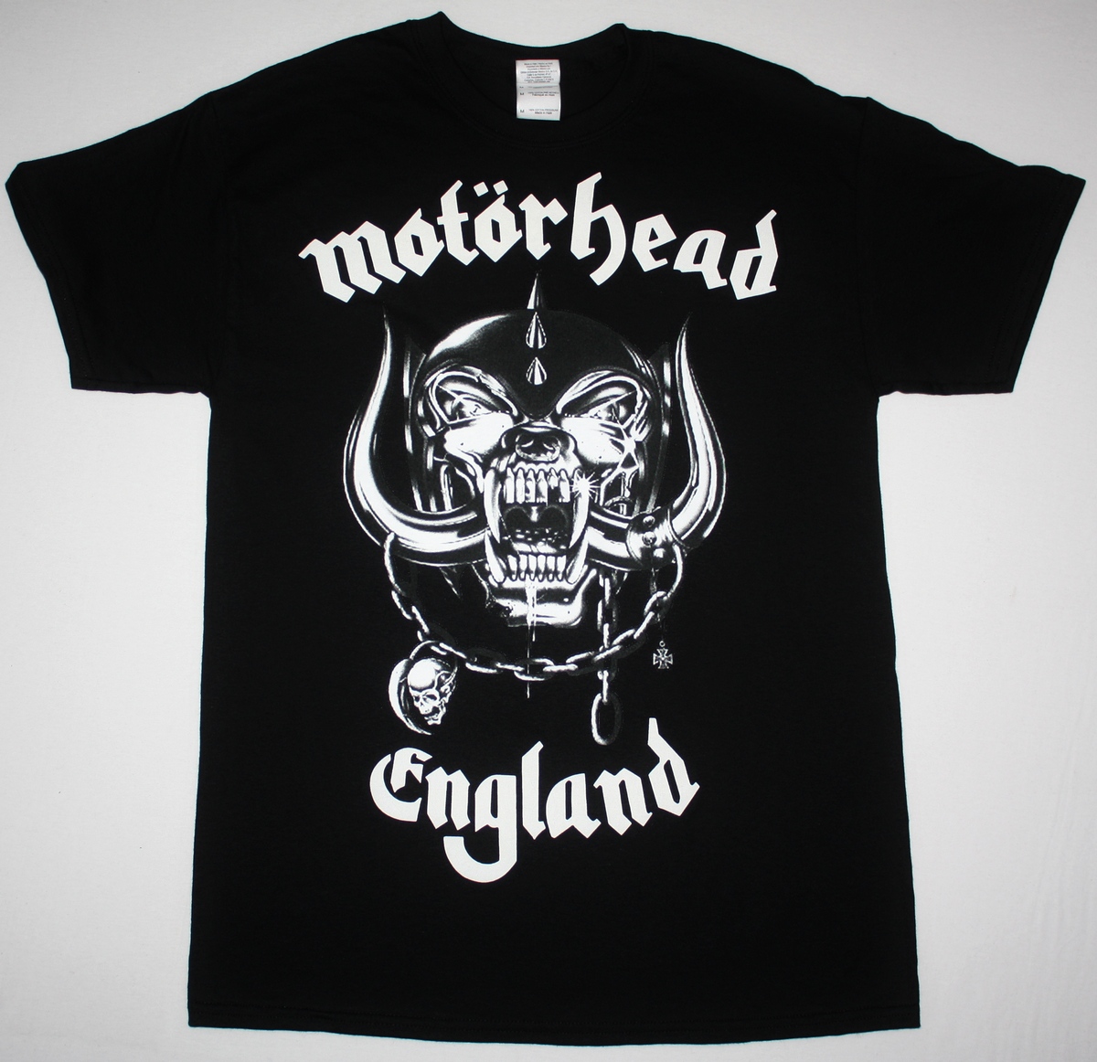 MOTORHEAD ENGLAND 2 NEW BLACK T-SHIRT