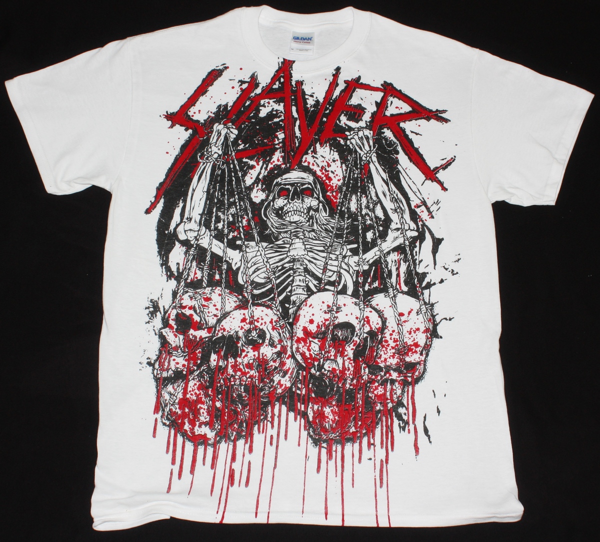 SLAYER SKULL TROPHIES NEW WHITE T-SHIRT