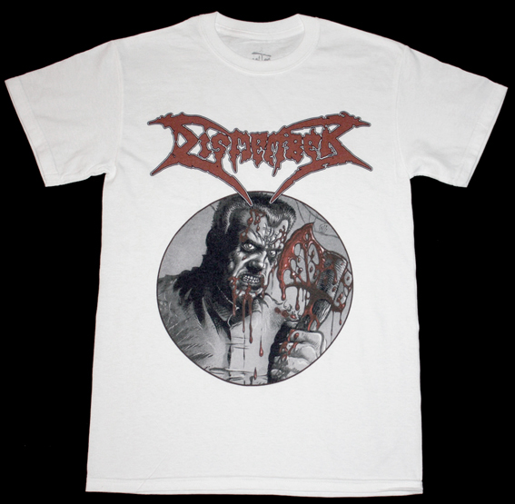 DISMEMBER SKIN HER ALIVE'91 NEW WHITE T-SHIRT