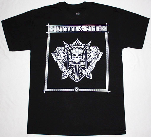 HEAVEN & HELL NEW BLACK T-SHIRT