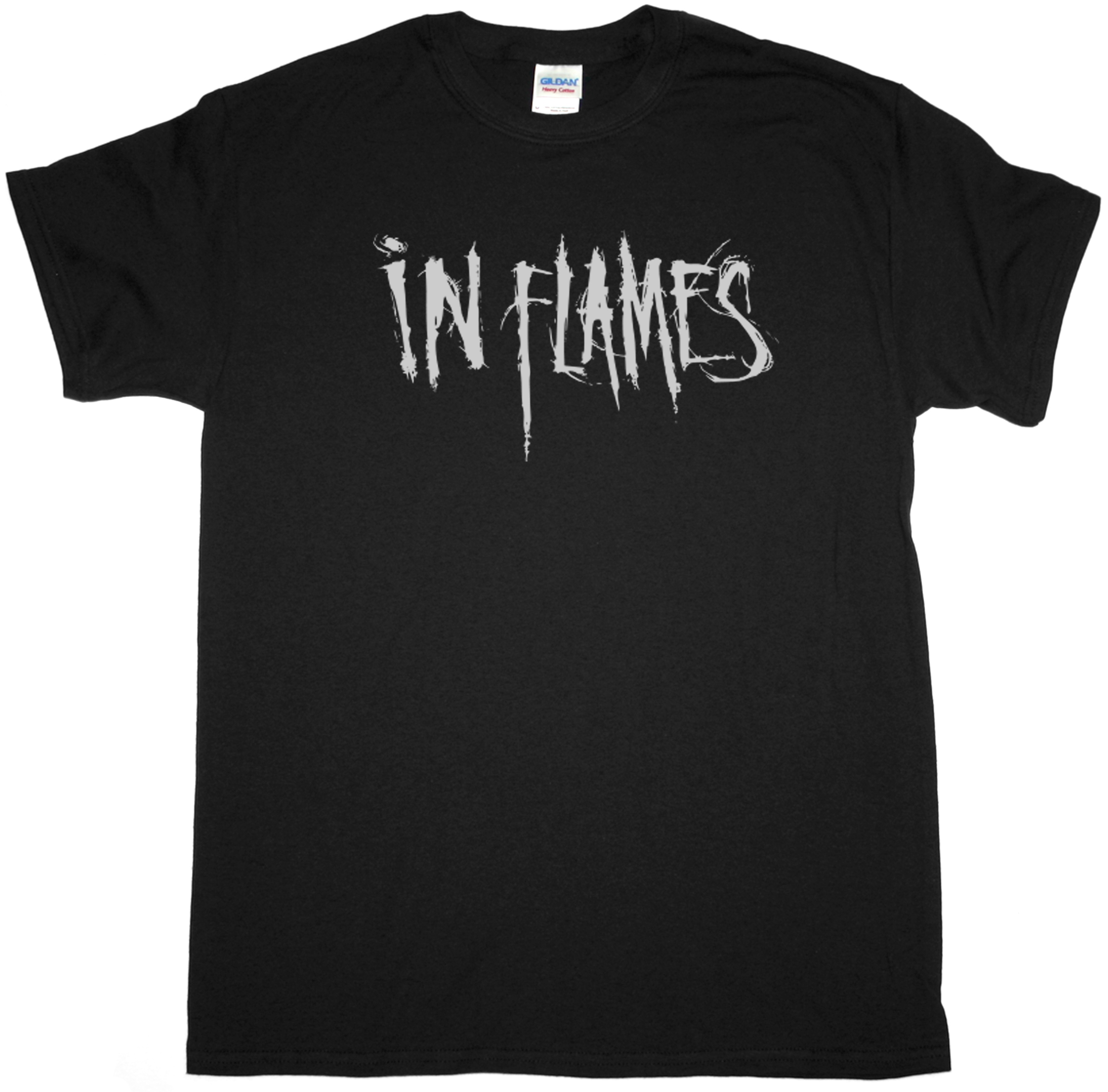 IN FLAMES LOGO NEW BLACK T-SHIRT