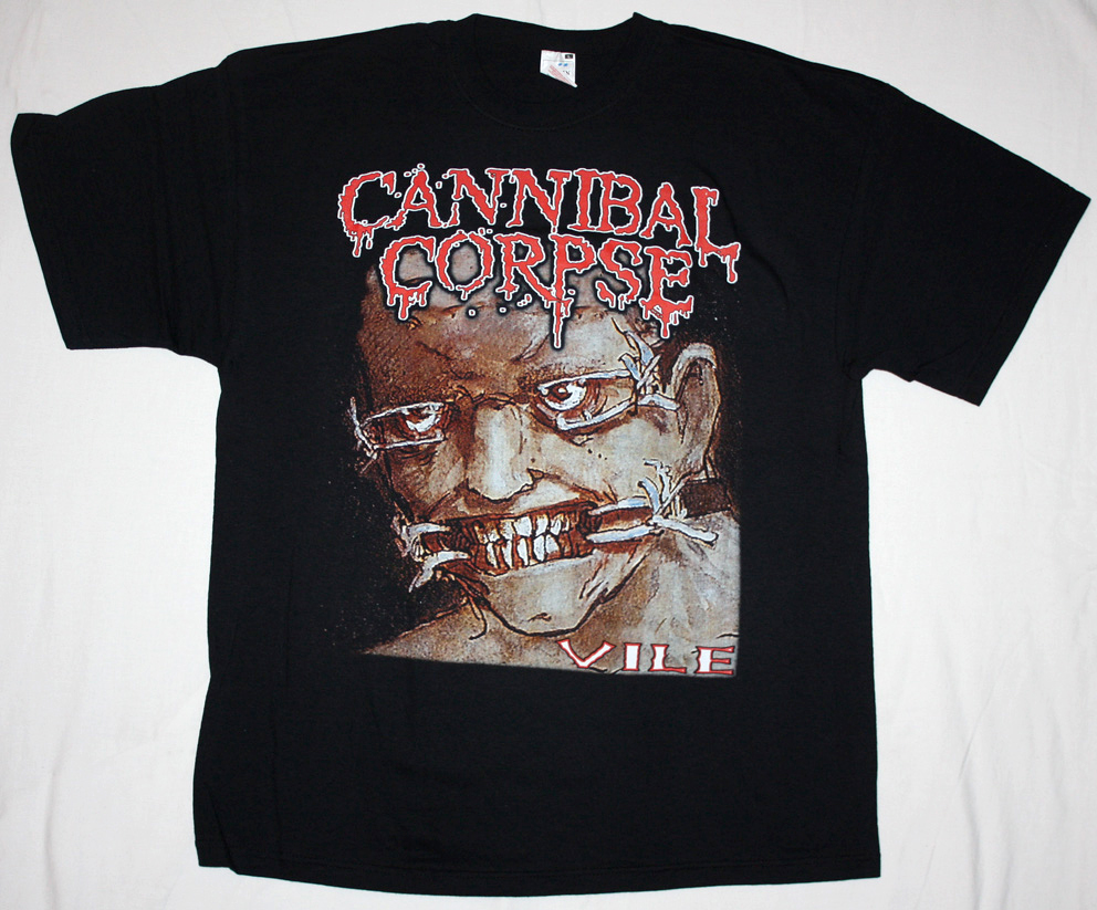 CANNIBAL CORPSE VILE '96  NEW BLACK T-SHIRT