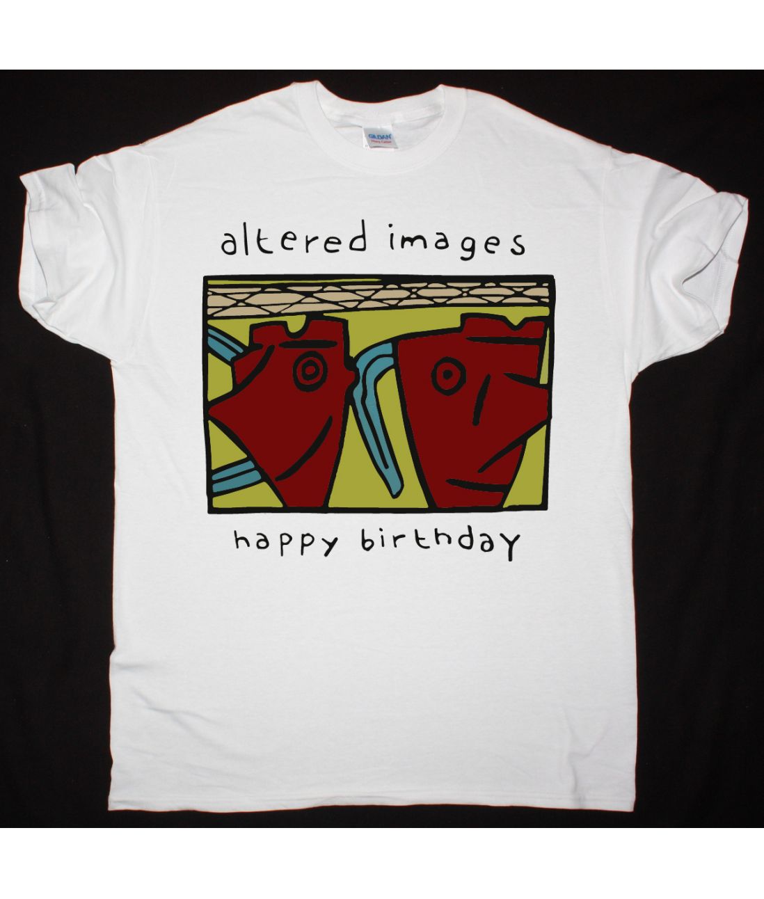 ALTERED IMAGES HAPPY BIRTHDAY NEW WHITE T SHIRT