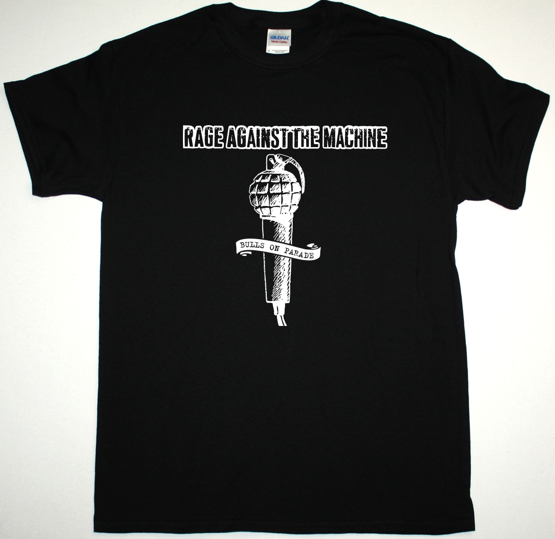 RAGE AGAINST THE MACHINE BULLS ON PARADE NEW BLACK T-SHIRT