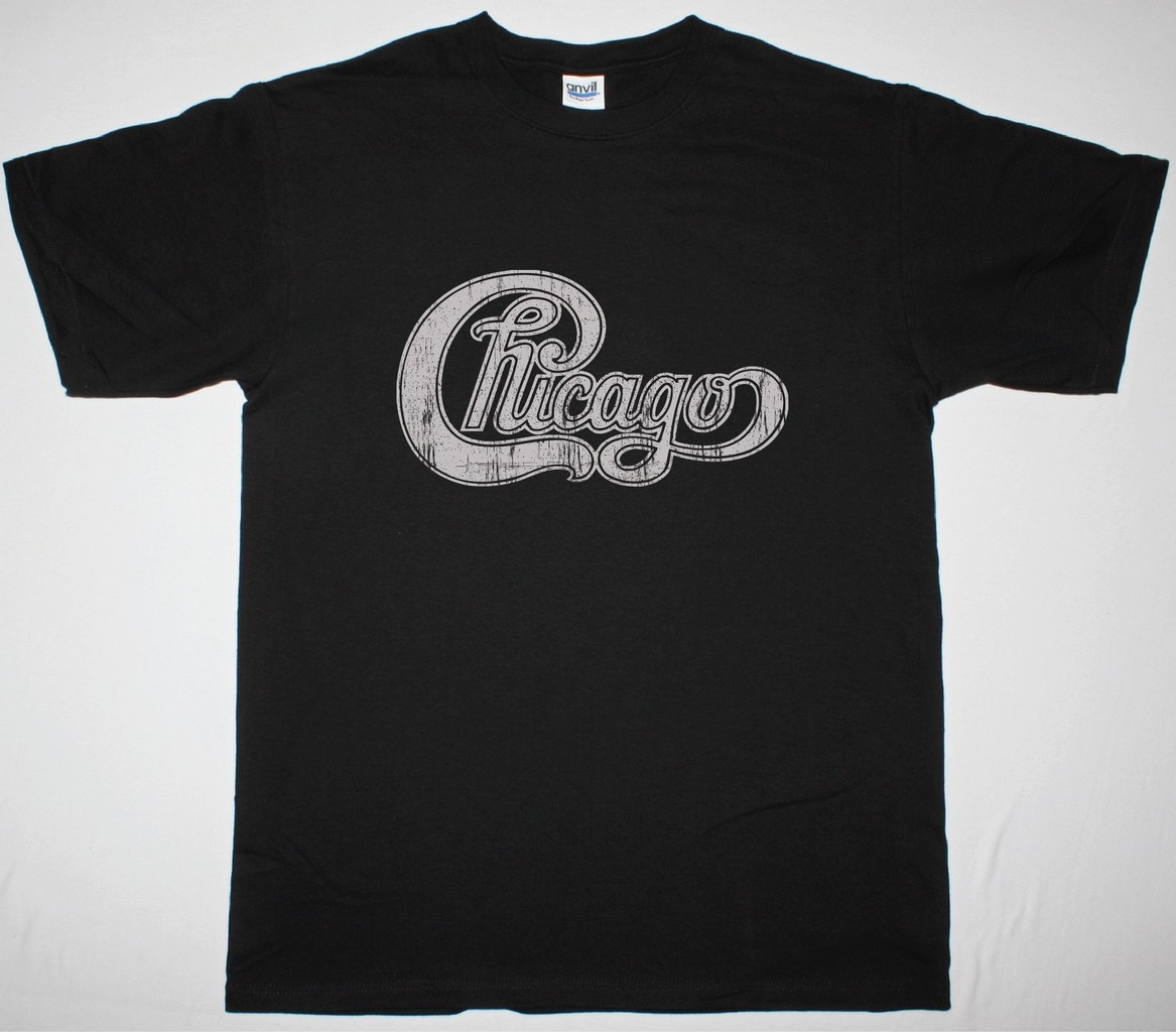 CHICAGO LOGO NEW BLACK T-SHIRT