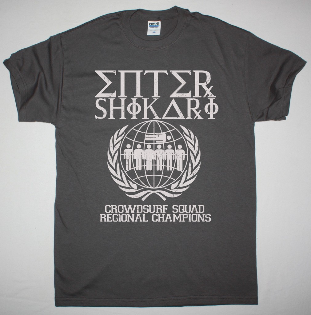 ENTER SHIKARI CROWUDSURF SQUAD NEW GREY T-SHIRT
