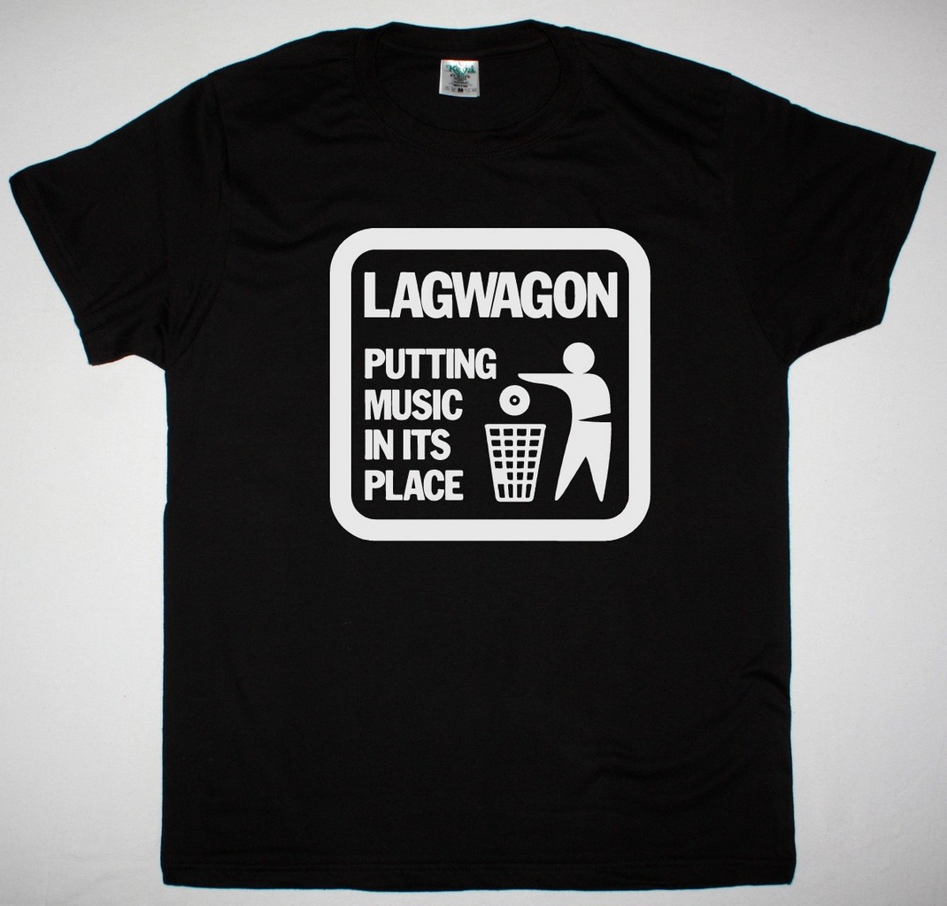 LAGWAGON PUTTING MUSIC NEW BLACK T SHIRT