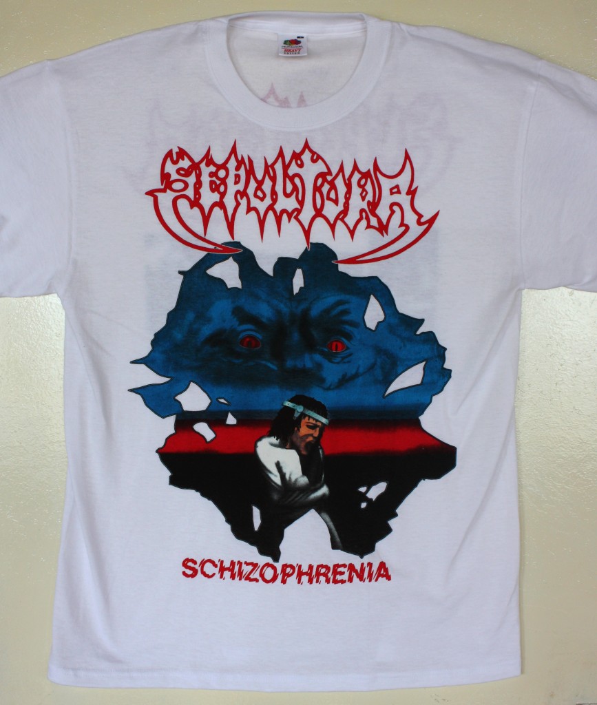 SEPULTURA SCHIZOPHRENIA NEW WHITE T-SHIRT