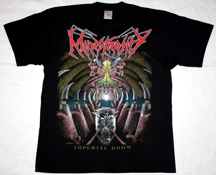 MONSTROSITY  IMPERIAL DOOM 1992 NEW BLACK T-SHIRT