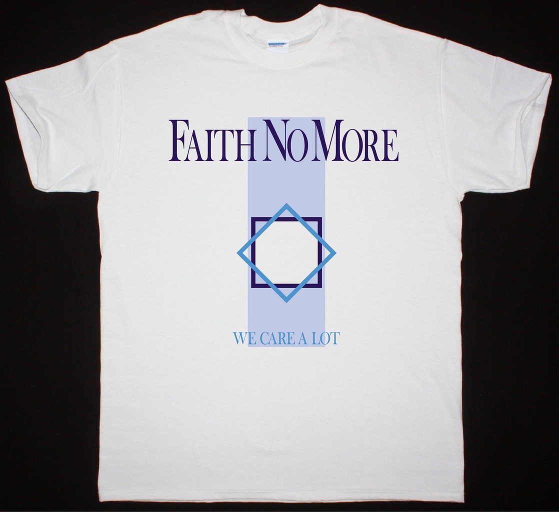 FAITH NO MORE WE CARE A LOT NEW WHITE T-SHIRT