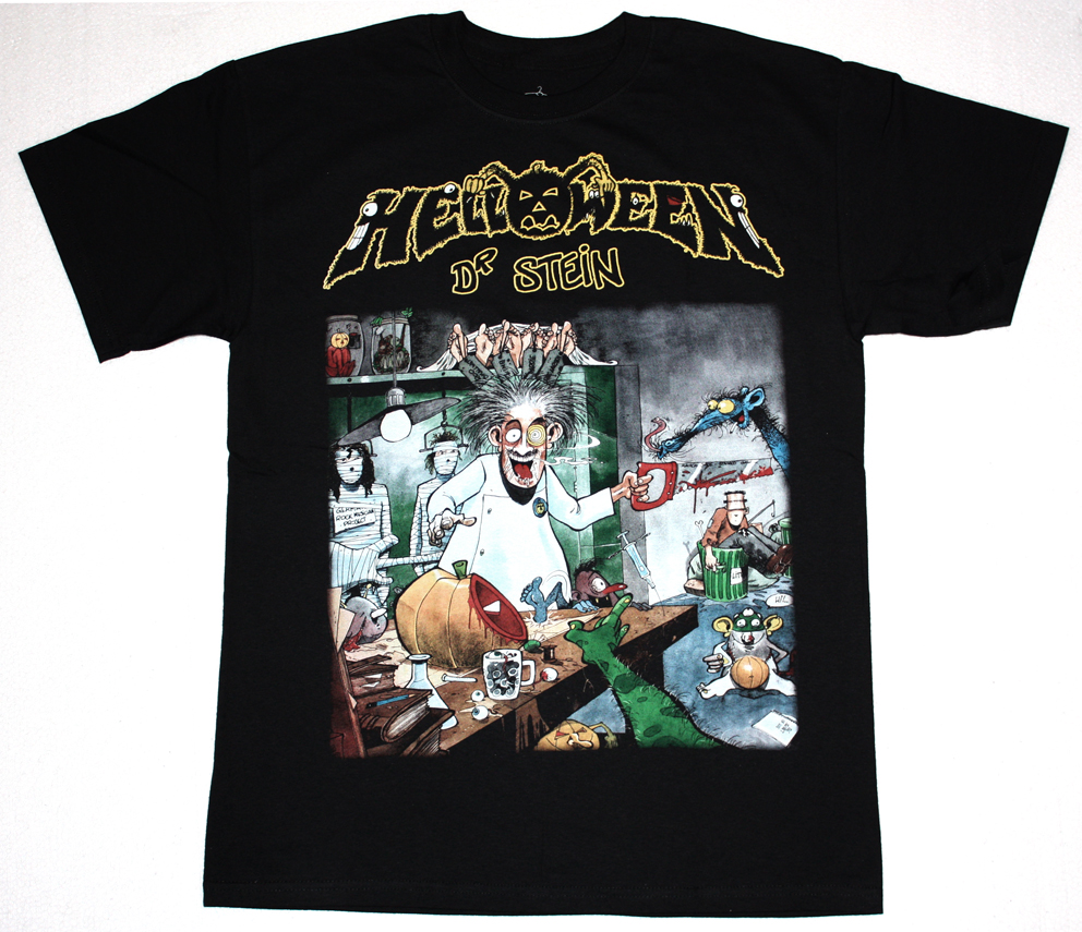 HELLOWEEN DR.STEIN '88  NEW BLACK T-SHIRT