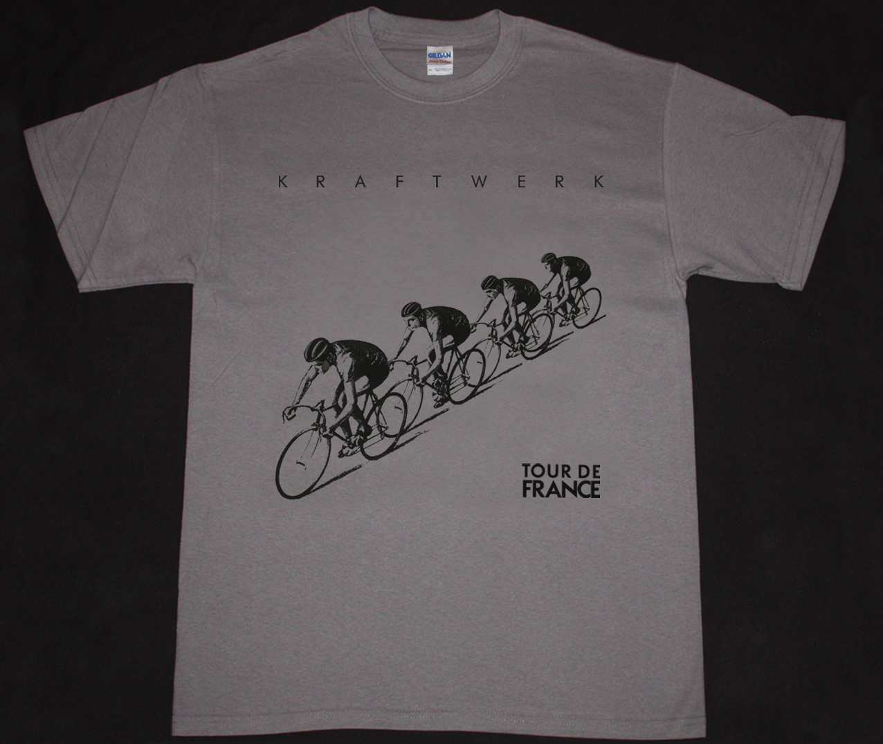 KRAFTWERK TOUR DE FRANCE NEW GREY CHARCOAL T-SHIRT