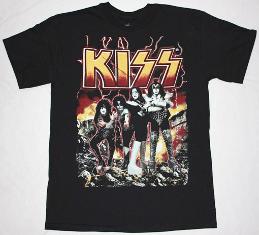 KISS BAND DESTROYER NEW BLACK T-SHIRT