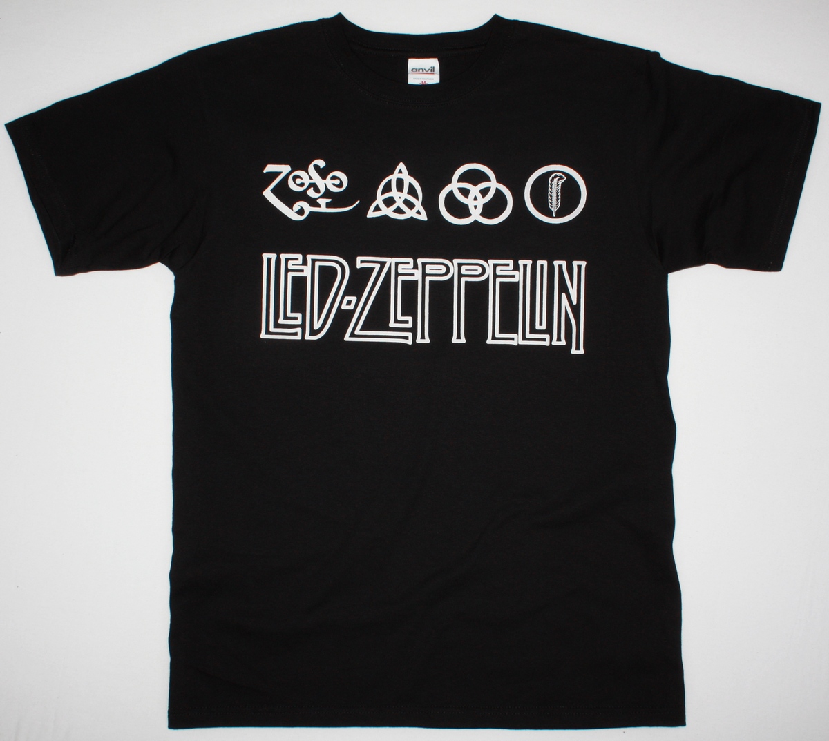 LED ZEPPELIN LOGO NEW BLACK T-SHIRT