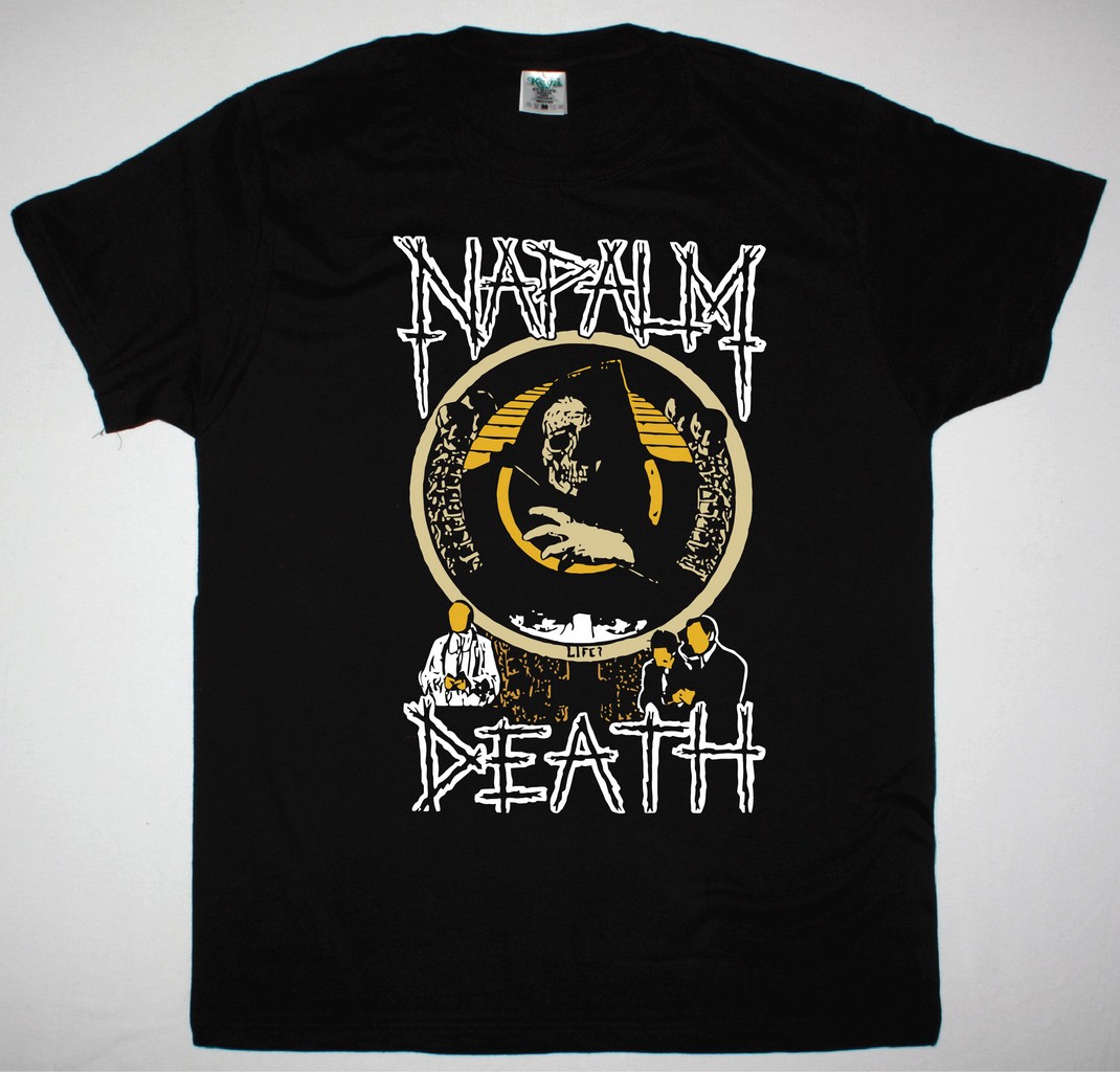 NAPALM DEATH LIFE NEW BLACK T-SHIRT