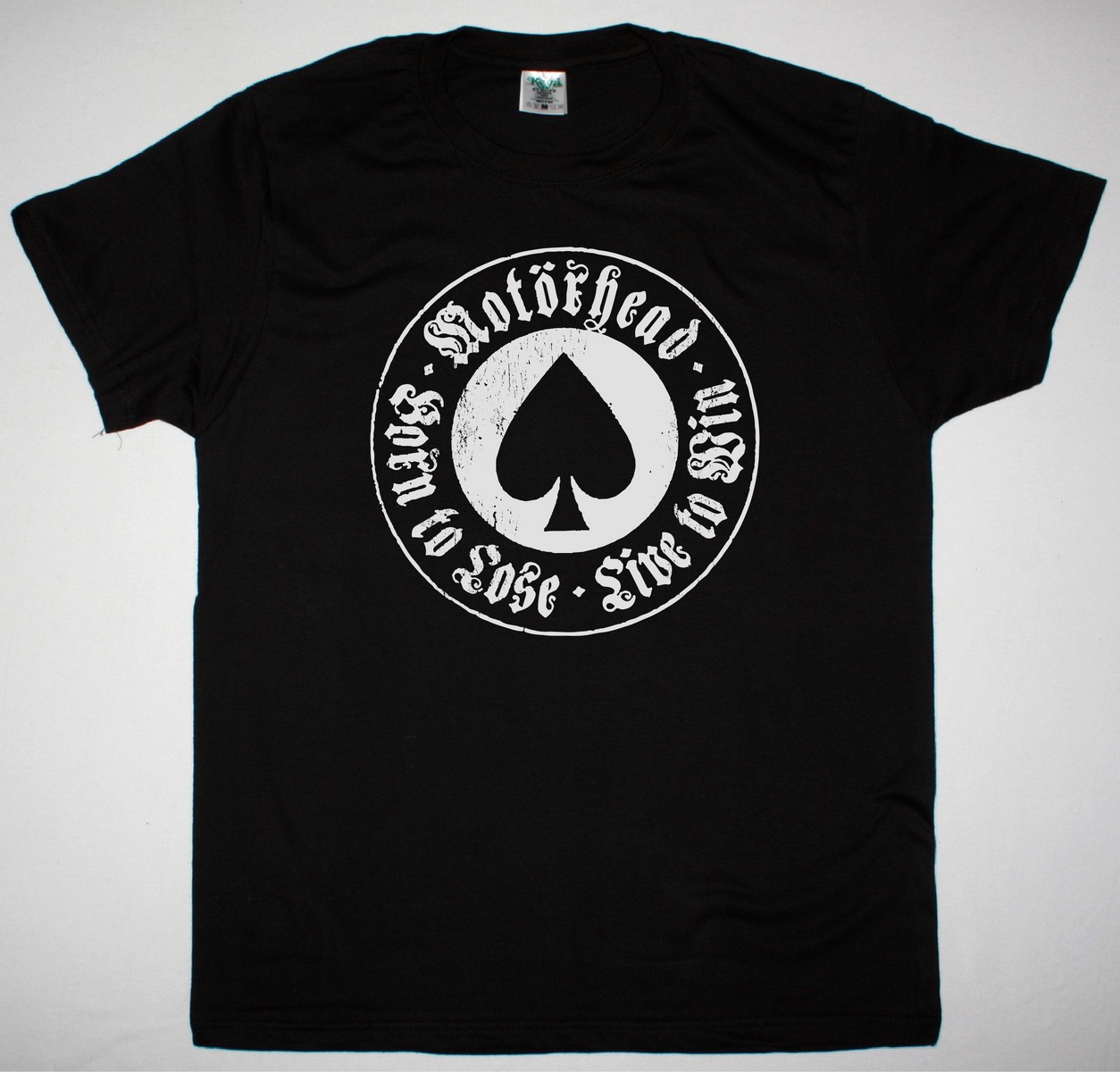 MOTORHEAD BORN TO LOSE LIVE TO WIN NEW BLACK T-SHIRT