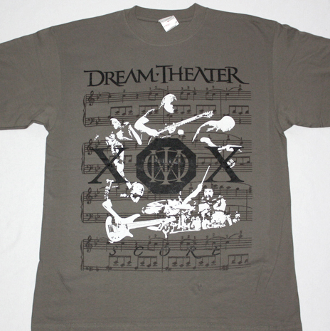 DREAM THEATER SCORE NEW KHAKI T-SHIRT