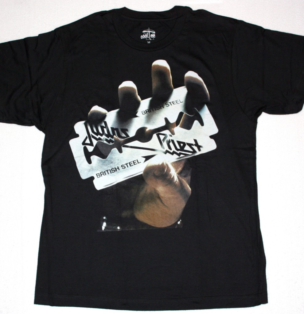 JUDAS PRIEST BRITISH STEEL 1980 BLACK NEW T-SHIRT