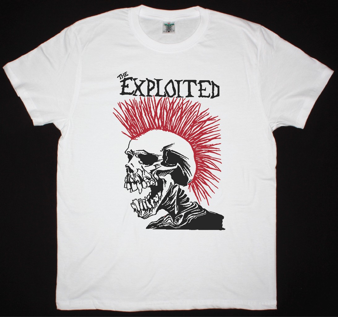 EXPLOITED LET'S START A WAR NEW WHITE T-SHIRT