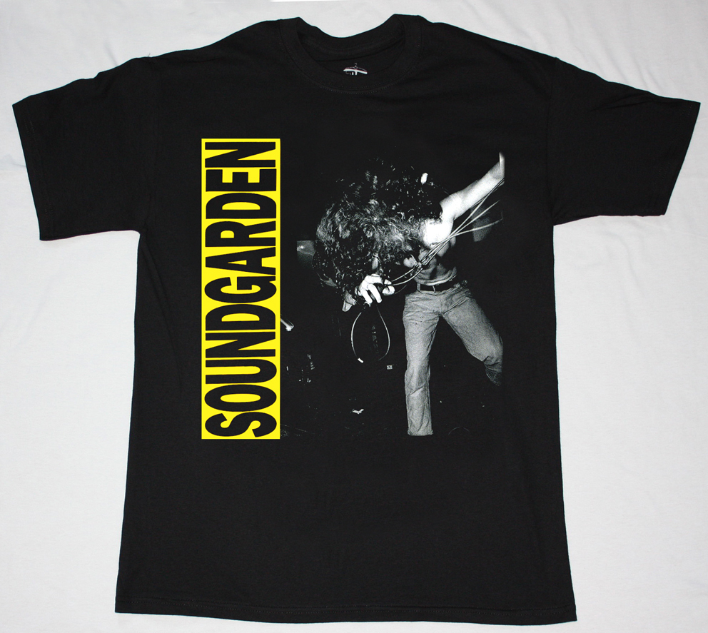 SOUNDGARDEN LOUDER THAN LOVE 1989   NEW BLACK T-SHIRT
