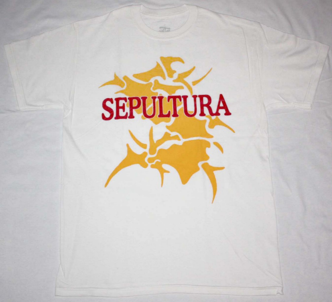 SEPULTURA LOGO WHITE NEW T-SHIRT