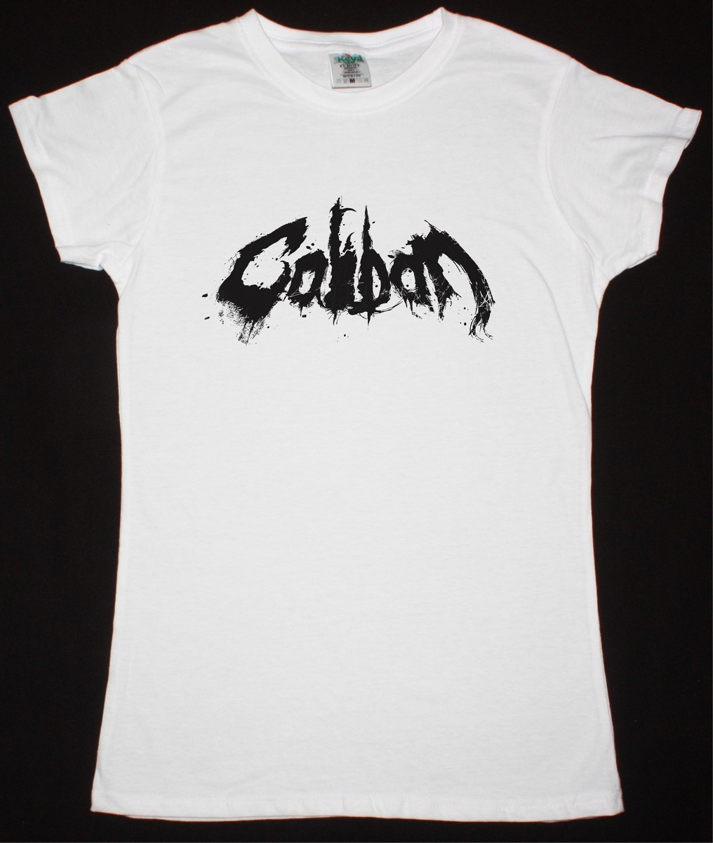 CALIBAN LOGO NEW WHITE LADY T-SHIRT