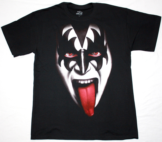 KISS GENE SIMMONS NEW BLACK T-SHIRT