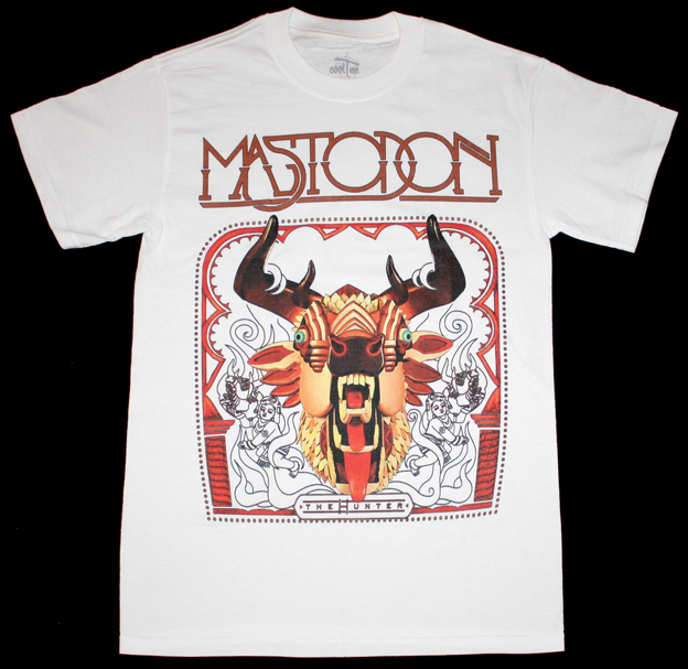 MASTODON THE HUNTER NEW WHITE T-SHIRT