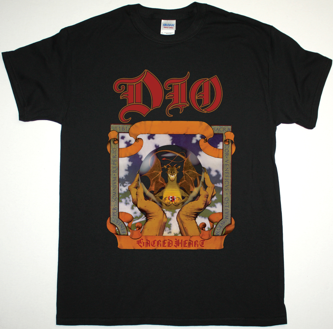 DIO SACRED HEART  NEW BLACK T-SHIRT