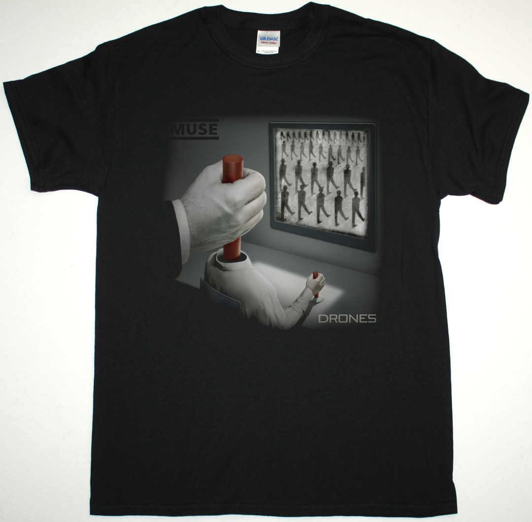 MUSE DRONES NEW BLACK T SHIRT