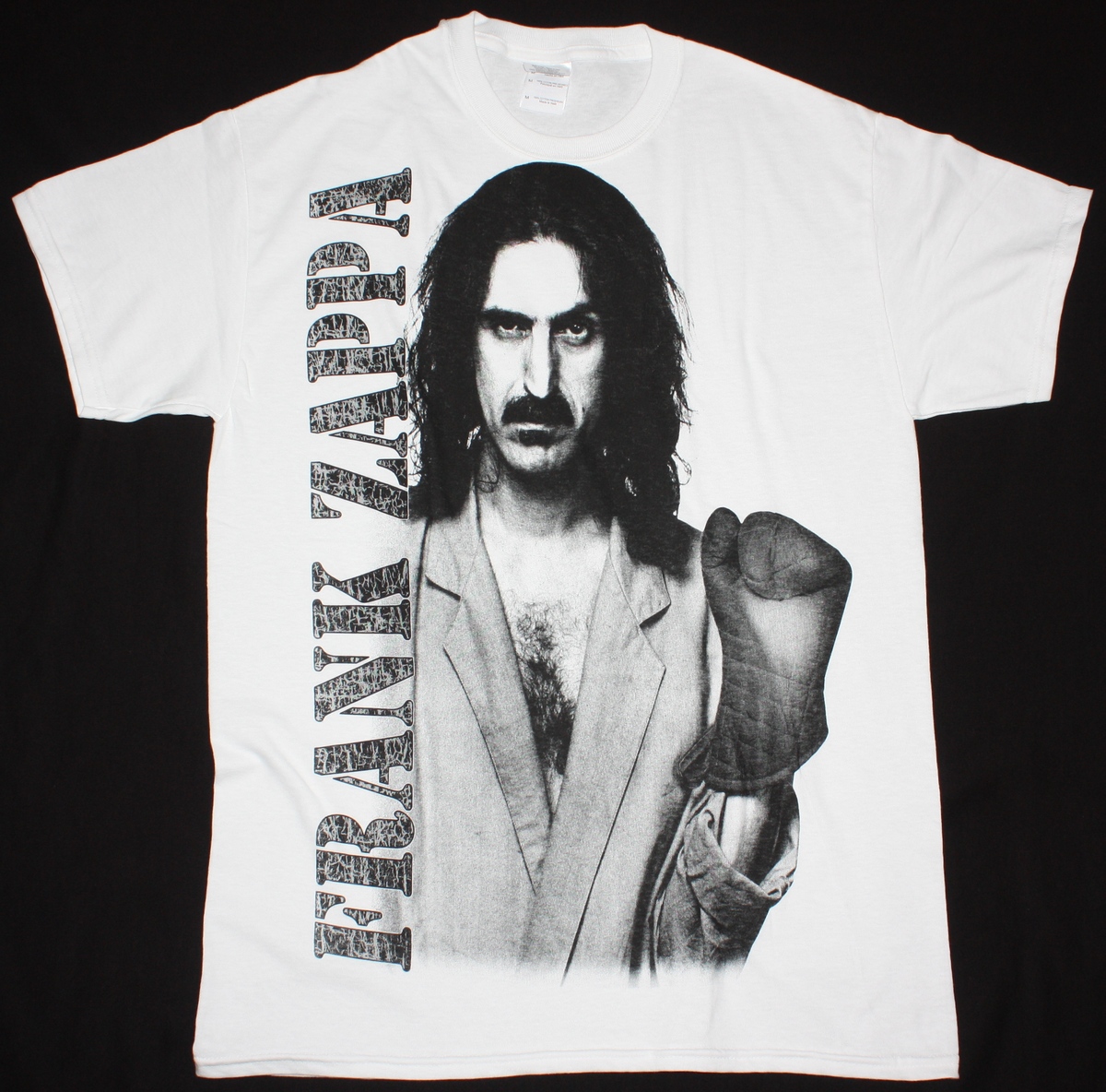 FRANK ZAPPA THEM OR US JUMBO PRINT NEW WHITE T-SHIRT