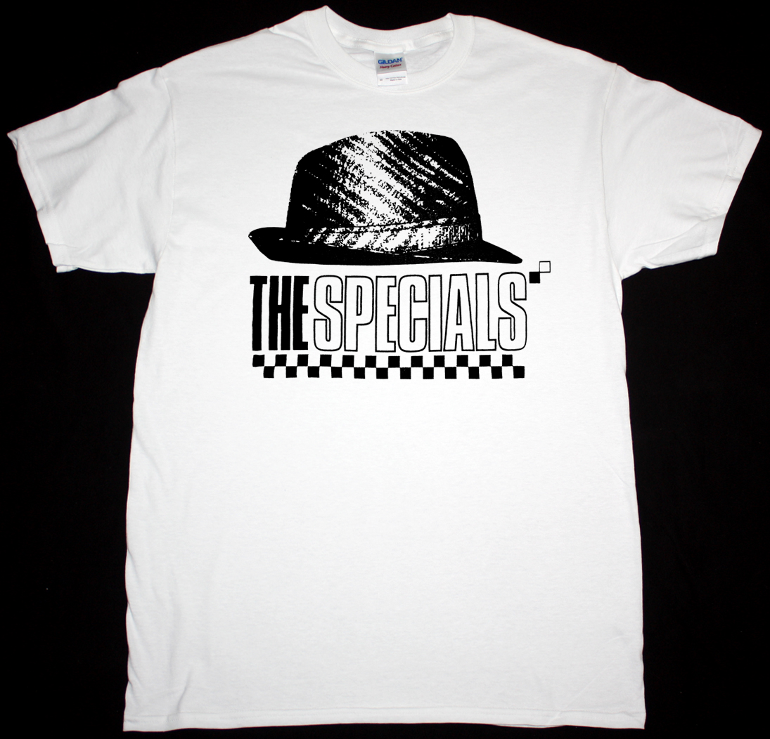 THE SPECIALS HAT NEW WHITE T-SHIRT
