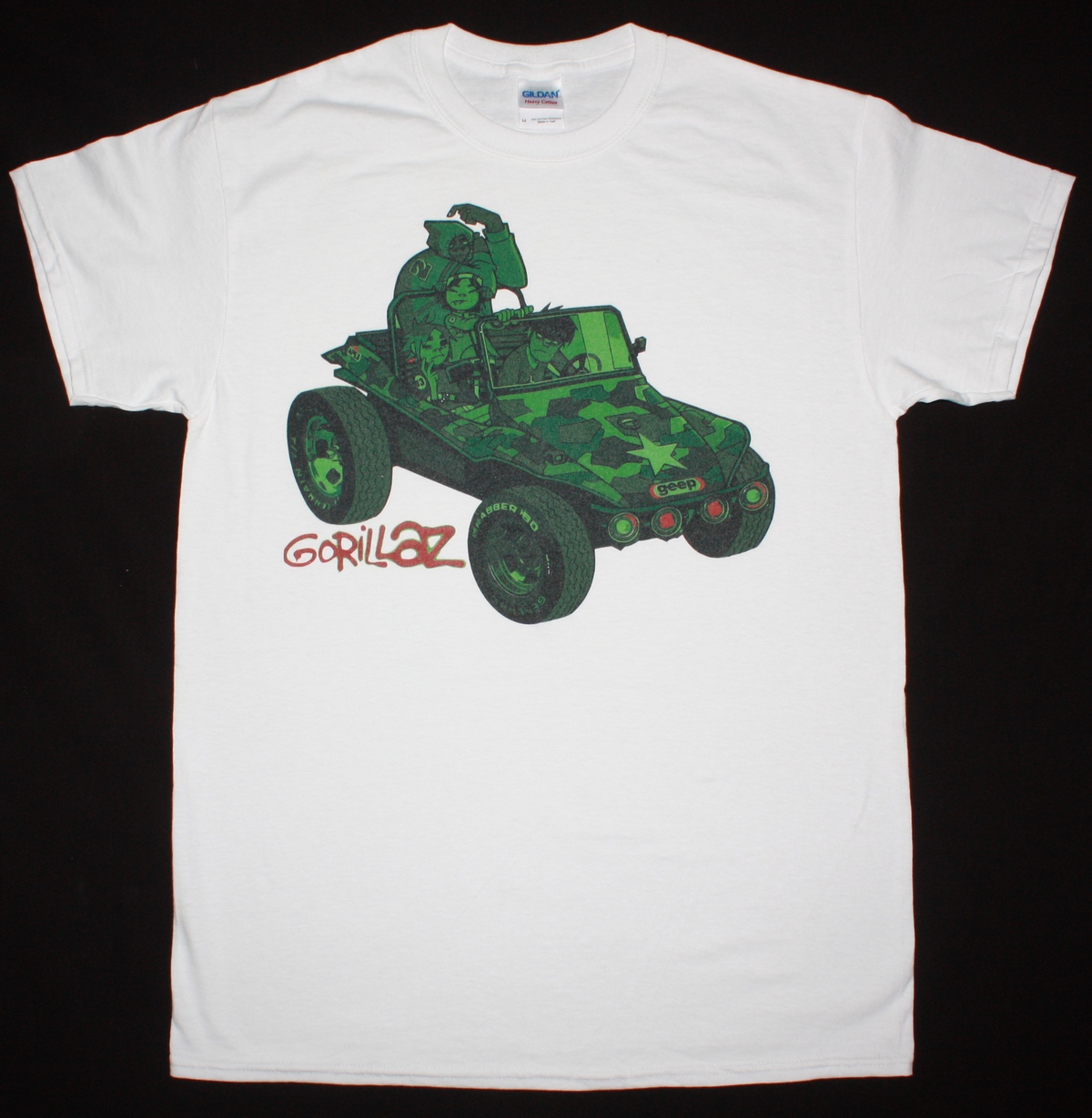 GORILLAZ GORILLAZ 2001 NEW WHITE T-SHIRT