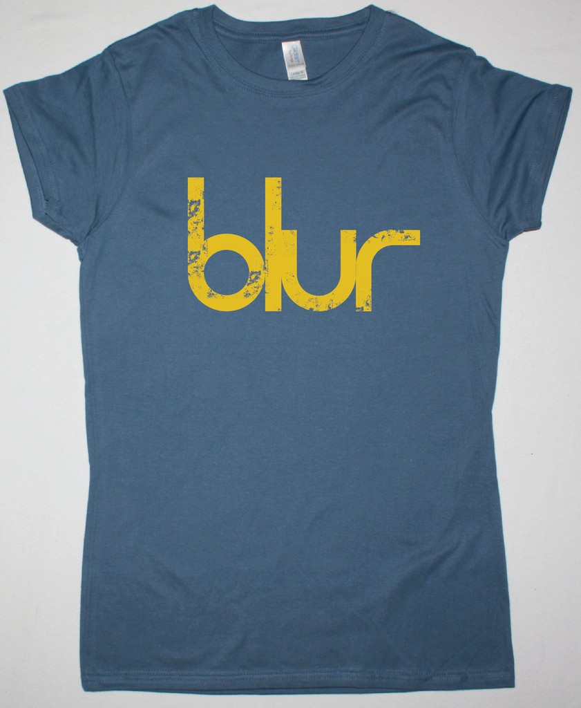 BLUR LOGO NEW INDIGO BLUE LADY T-SHIRT