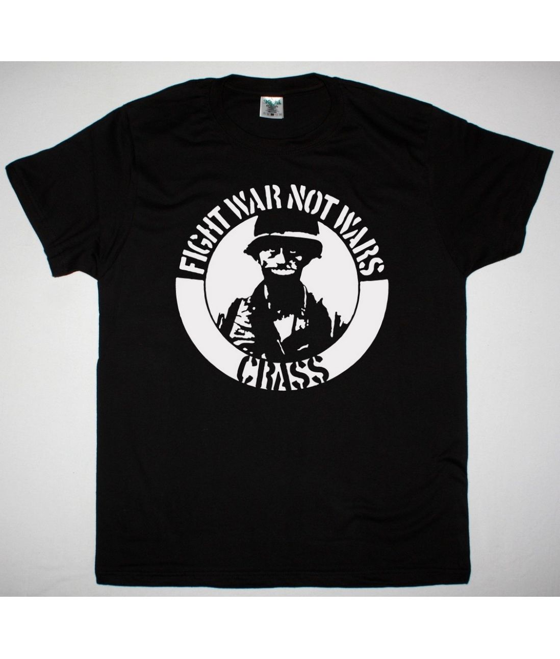 CRASS FIGHT WAR NOT WARS NEW BLACK T SHIRT