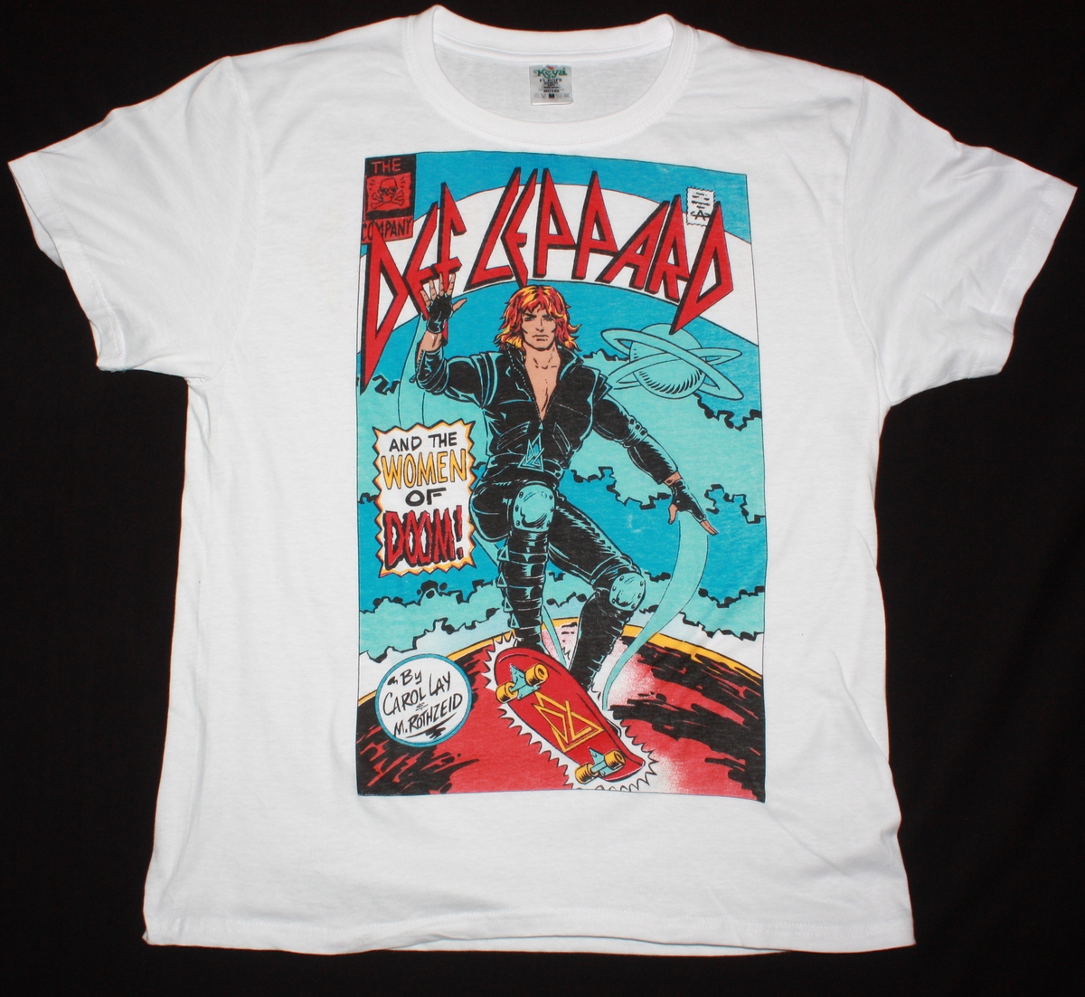DEF LEPPARD HYSTERIA TOUR NEW WHITE T-SHIRT