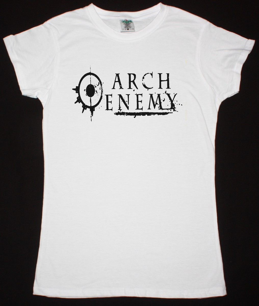 ARCH ENEMY LOGO NEW WHITE LADY T-SHIRT