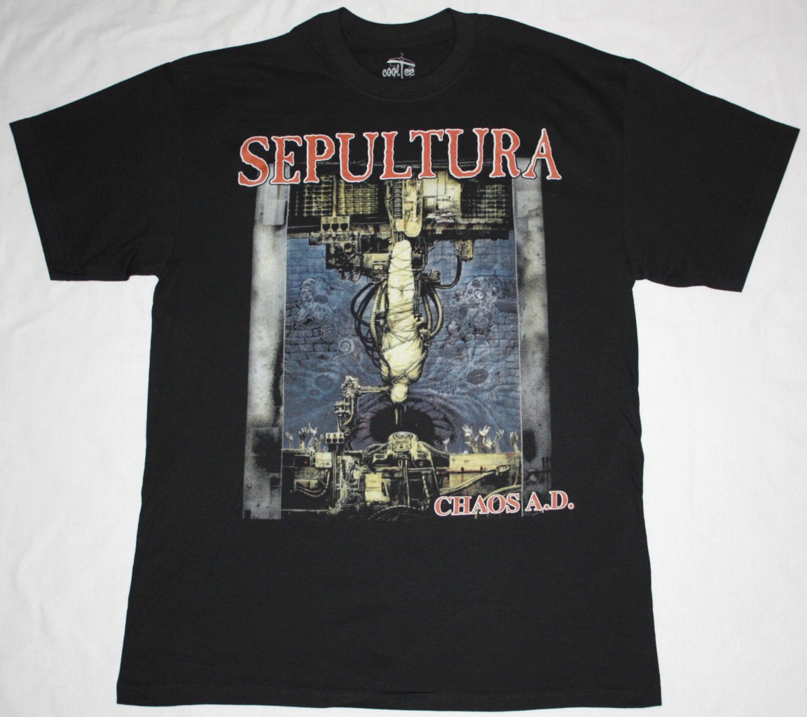 SEPULTURA CHAOS A.D. NEW BLACK T-SHIRT