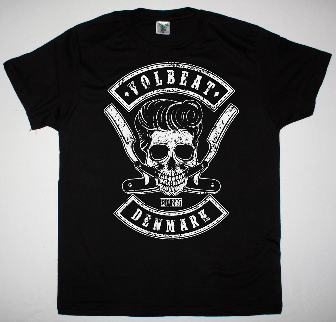 VOLBEAT DENMARK NEW BLACK T-SHIRT