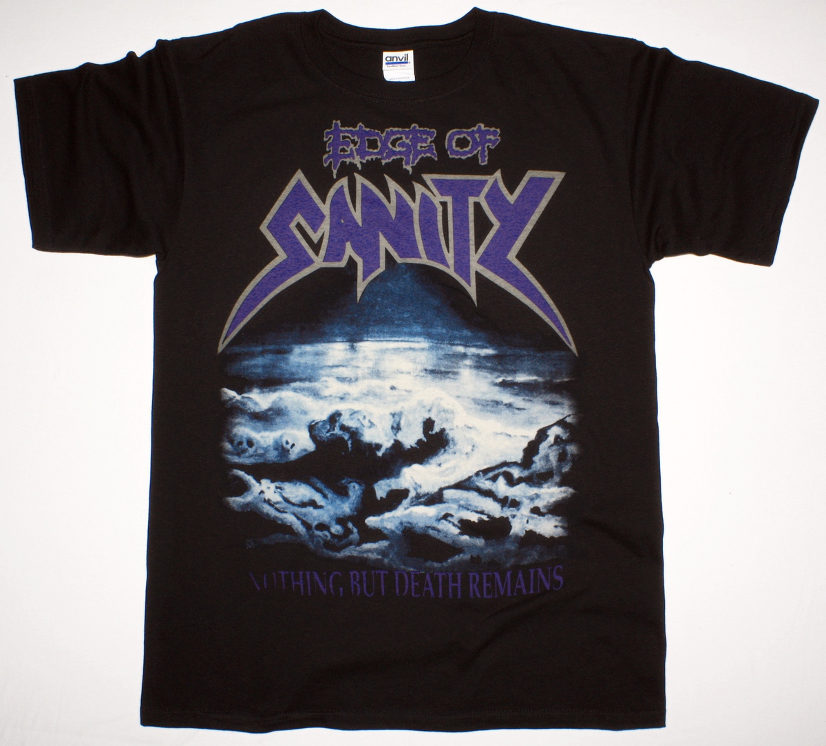 EDGE OF SANITY NOTHING BUT DEATH REMAINS 91 NEW BLACK T-SHIRT