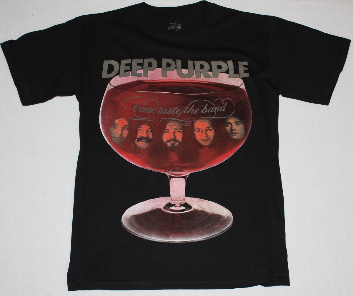 DEEP PURPLE COME TASTE THE BAND'75 NEW BLACK T-SHIRT