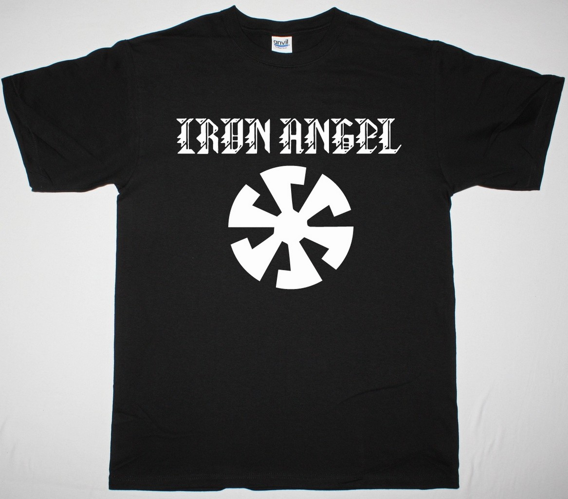 IRON ANGEL SPEED METAL LOGO NEW BLACK T SHIRT