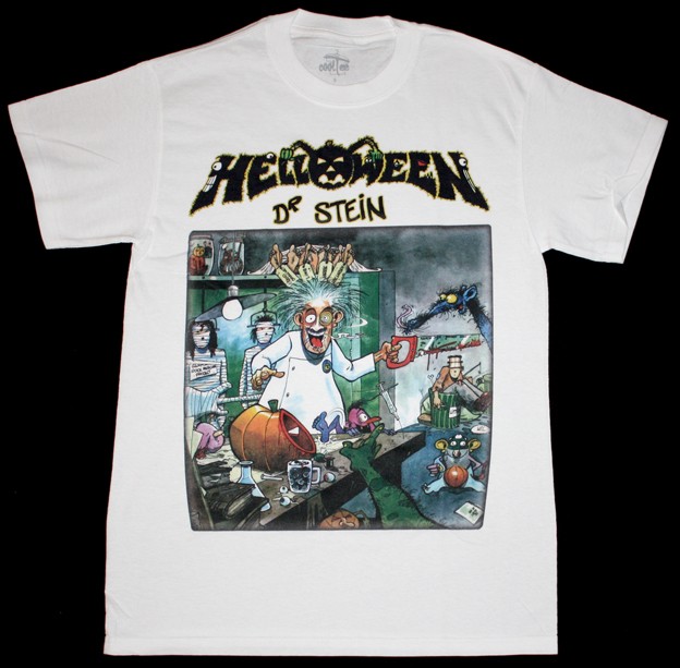 HELLOWEEN DR.STEIN'88 NEW WHITE T-SHIRT