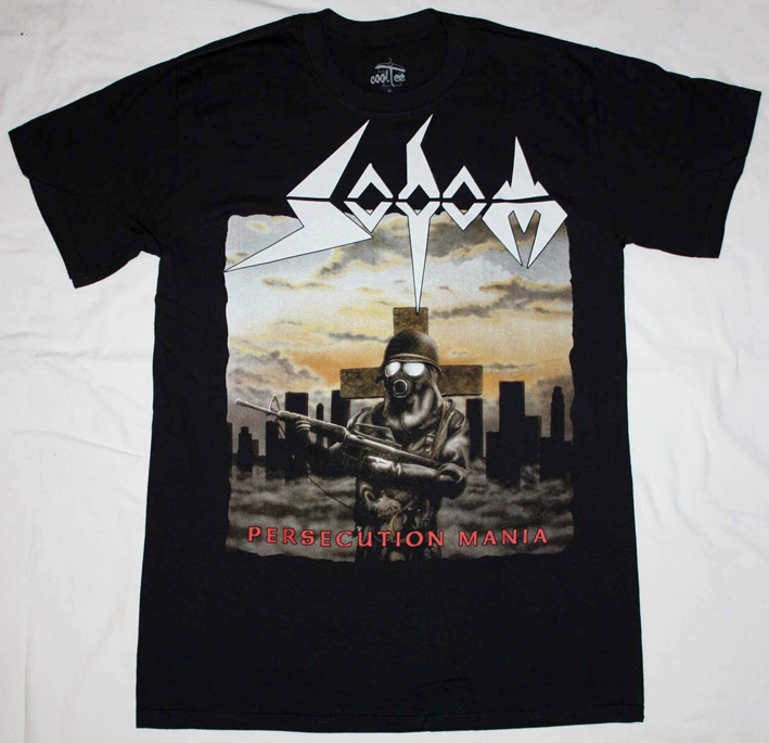 SODOM PERSECUTION MANIA NEW BLACK T-SHIRT