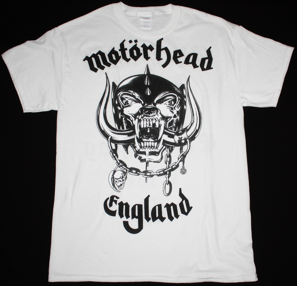 MOTORHEAD ENGLAND 2 NEW WHITE T-SHIRT