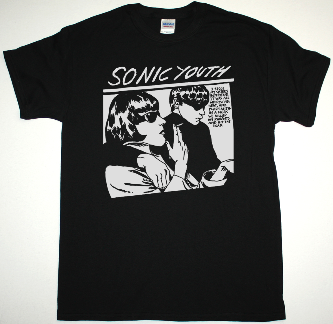 SONIC YOUTH GOO NEW BLACK T-SHIRT