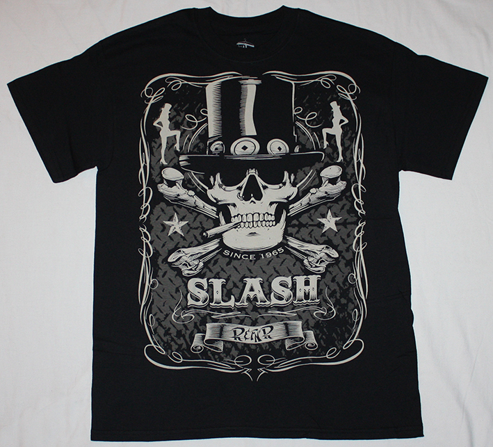 SLASH BOTTLE OF SLASH GUNS ‘N’ ROSES NEW BLACK T-SHIRT