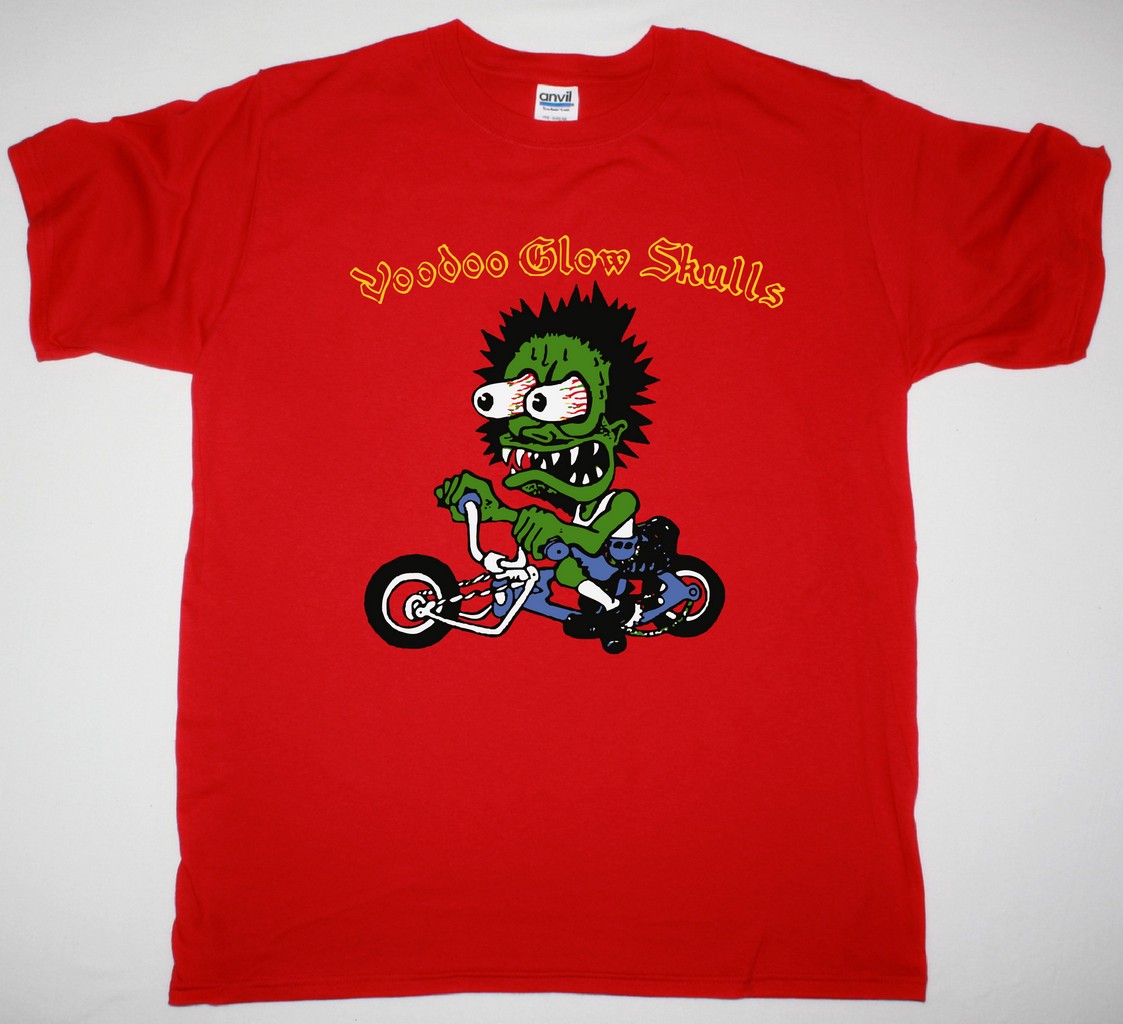 VOODOO GLOW SKULLS FIRME NEW RED T-SHIRT